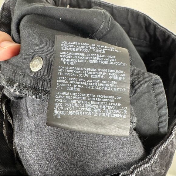 Balenciaga Black Straight Leg Jeans Button Fly Denim Women’s Size 36 - Picture 8 of 9